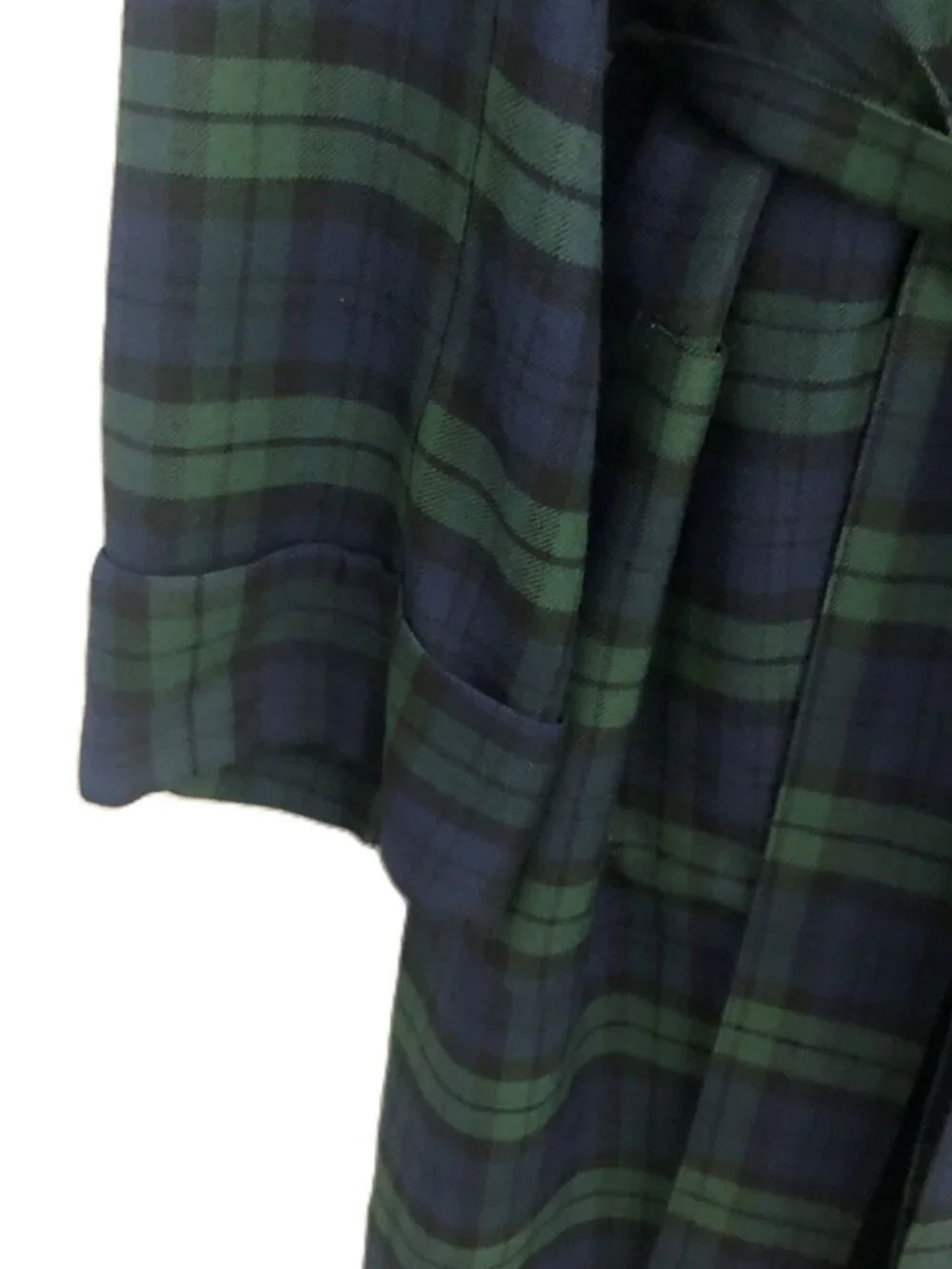 Baskin Chicago Vintage Mid-Century Classy Plaid Robe Smoking Jacket